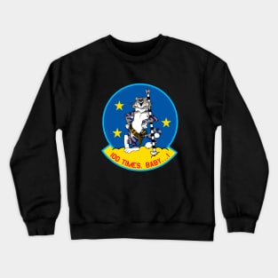 F-14 Tomcat - 100 Times. Baby...! - Clean Style Crewneck Sweatshirt